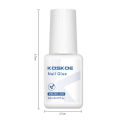 KOSKOE 8ml Nail Glue – Strong Adhesive Gel for Fake Nails, Glitter, Rhinestone Decoration & Nail Extension | Brush Cap Design. 