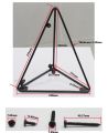 Triangular Type Self Bracket For Wall Mount Board Self - Metal Framed Floating Wall Shelves Black Storage Rack Home Decor for Bathroom Living Room Kitchen Bedroom. 