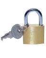 Pad Lock With 3 Keys - Gold. 