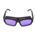 1pc Solar Powered Auto Darkening Welding Mask Helmet Goggles Welder Glasses Arc Anti-shock Lens For Eye Protection. 