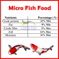 Micro 80 Fish Food 500g Hight Protein Aquarium Floating Fish Feed 0.8mm size for Small Fish. 