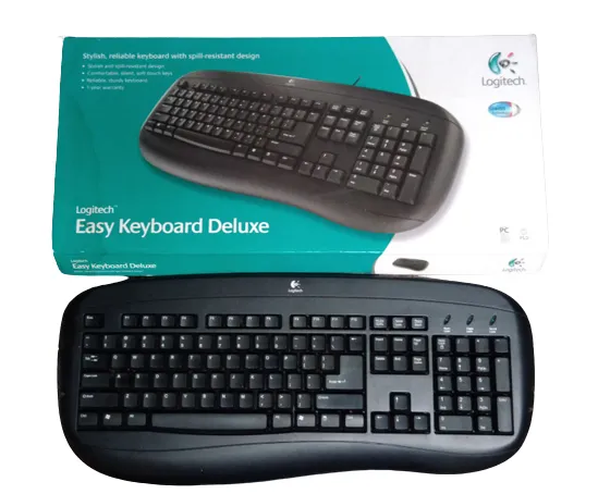 Logitech%20Keyboard%20PS/2%20Deluxe%20Computer%20Keyboard%20(Black).%20-%20Image%202