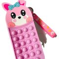 Pop It Pencil Case Silicone Fidget Toy Pencil Bag for Kid Stationery Organizer School. 