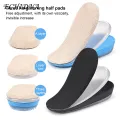 Shock Absorption Insole 3-layer Height Increasing Insoles with Arch Support for Shock Absorption Orthopedic Cushioning Adjustable Self-adhesive Foot Pads Cushioning Foot Pads. 