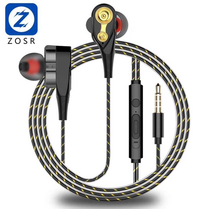 Zosr Four Drive Stereo Wired Earphone for Samsung Xiaoxi High Bass
