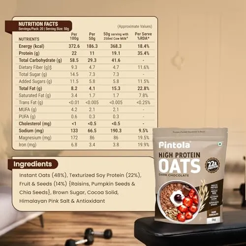 PINTOLA%2022g%20High%20Protein%20Oats%201kg,%20Dark%20Chocolate,No%20Refined%20Sugar,%20with%20Almonds%20Raisin,%20Pumpkin%20and%20Chia%20Seeds,%208g%20Fibre,%20Rolled%20Oats,%20Breakfast%20Cereals%20%7C%20Gluten%20Free%20(FROM%20INDIA)%20-%20Image%204