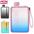 MoChic Cup Gradient Flat Bottle Cup Girl Sport Frosted Water Bottle Mug BPA FREE 380ml A5 Paper Bottle Cute Travel Drink Bottles. 
