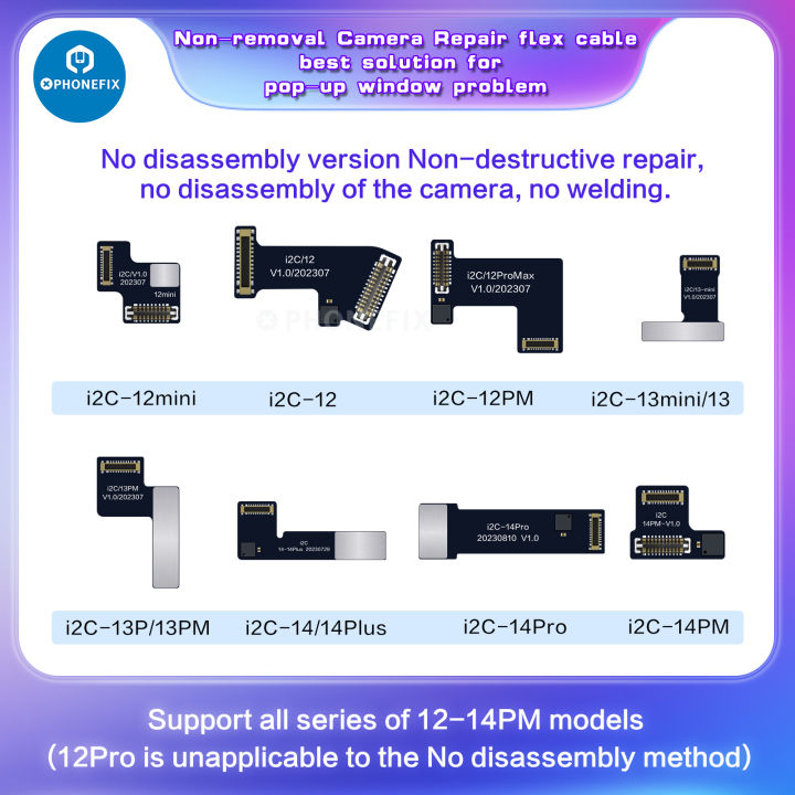 Important Camera Message i2C I6S Programmer Rear Camera Repair Flex Cable for IPhone Camera ...