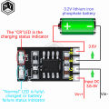Dedicated 3.2V LiFePO4 Battery Charger Module 3.6V 1A CV/ CC wtih Overvoltage Protection Automatic Recharge Low-Power Sleep Mod. 