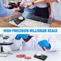 Digital Milligram Scale 100G/0.001G,High Precision Mini Carat Jewelry Scale for Pocket Scale with Calibration Weight. 