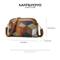 MATETOTO Women Shoulder Bag Fashion Cross-body Bag Elegant Classy Bags Boho Sling Bag Cross Body Bag Cross body Bag Casual Bags Double Zipper Bag Trend Retro Sling Bag. 