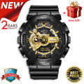 (Ready Stock) G- Sport  Shock GA110 Men Watch Sport Watch Dual Time Display Water Resistant Shockproof and Waterproof World Time LED Auto Light Sports Wrist Watches GA-110GB-1A. 