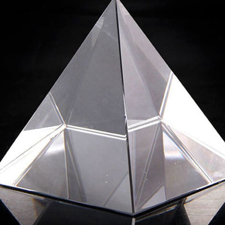 Prism Optical Glass Pyramid 40mm High Rectangular Polyhedron Suitable for Teaching Experiments
