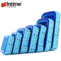 INTIME 7 Sizes Inflatable Family Swimming Pool 3 Layer Rectangular Kids Swimming Pool. 