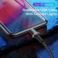 Baseus Lighting USB Cable For iPhone 14 13 12 11 Pro Max X Fast Charging Charger Cable For iPhone 8 7 6 6s iPad Data Wire Cord. 