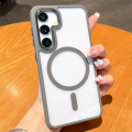 HD Clear Solid Armor Magnetic For Magsafe Candy Frame Case For Samsung Galaxy S24 S24Plus S24Ultra Plus Ultra Shockproof Cover. 