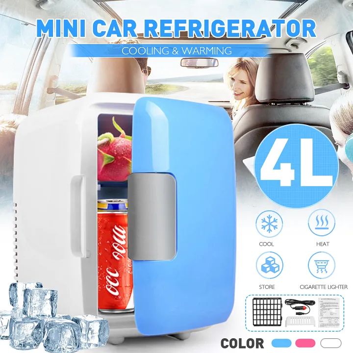 Portable MINI 4L Car Cooler for 12V Car Cooler For Car Use Picnic Camping Truck Cooler