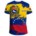 Fashion Men's T-shirt Venezuela Flag Print TShirt Men Clothing Oversized Short Sleeve Casual Streetwear Blouse Male y2k clothes. 