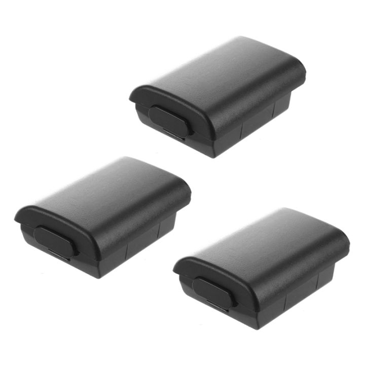 Etui Coque housse de Batterie NOIR Pour Microsoft Xbox 360 Manette