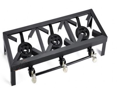 Iron Gas Stove Outdoor Gas Cooker Triple Burner