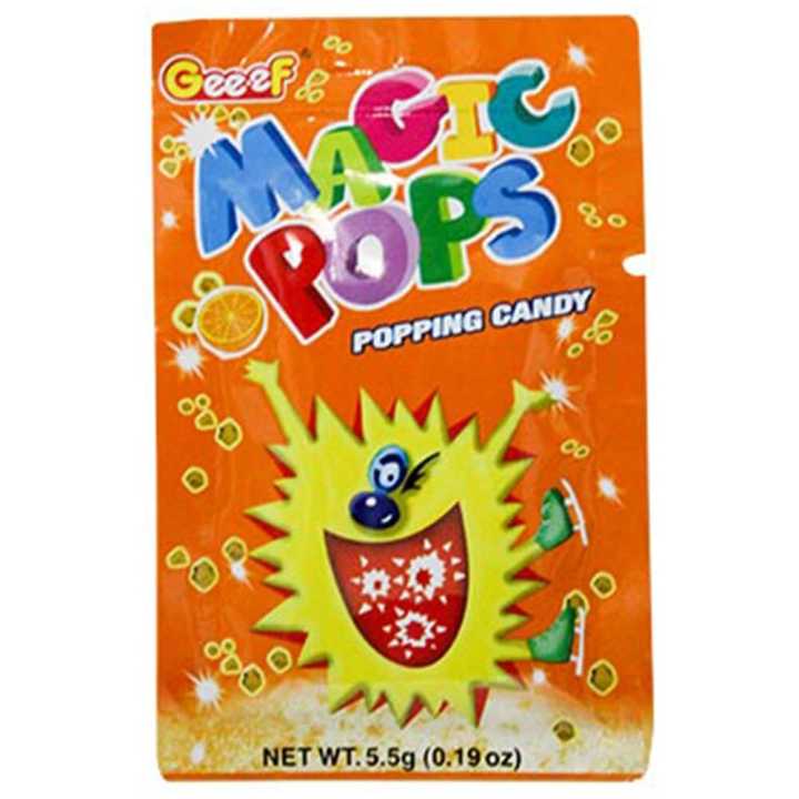 Magic Pops Candy Orange Flavor 5.5g