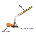 DASI New 1Pc Propane Gas Torch Self Ignition Trigger Style Camping Brass Welding Torch Tool Portable Soldering Heat Gas Welding Equipment. 