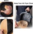 100pcs/50pcs Air Fryer Disposable Paper Liner, Non-Stick Oil-Proof Paper Water-Proof Food Grade Parchment For Baking Roasting Microwave. 