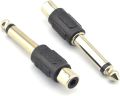 RCA Female Plug to 6.5mm Male Jack Adapter Connector for Mixer Microphone. 