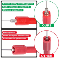 Spreeshop 10 Pcs Probe Pins, Stainless Steel Insulation Non-Destructive Pin, 0.7 mm Wire Piercing Probe Pin,Multimeter Probes. 