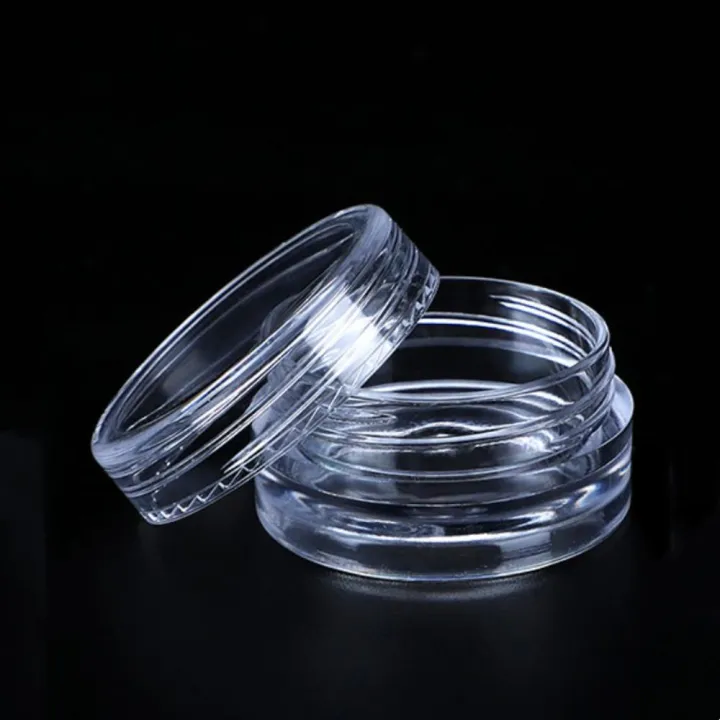 Transparent Sample Pot Transparent Plastic jar pots Empty and reusable Empty Small Sample ...