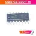 5pcs CS8673E CS8673 ESOP-16 SOP-16 SMD 80W Class-D Audio Power Amplifier Chip IC new original. 