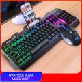 104 Keys Gaming Keyboard Mouse Headset Combos Mechanical Feel Game Keyboards 3200DPI Mice Headphone Set for PC Gamer. 
