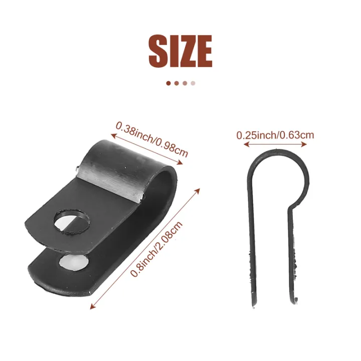 1000%20Pcs%201/4%20Inch%20Black%20Nylon%20R-Type%20Cable%20Clips%20for%20Mounting%20Indoor%20Outdoor%20Rope%20Light%20Electrical%20Wire%20Clamp%20Fastener%20-%20Image%202
