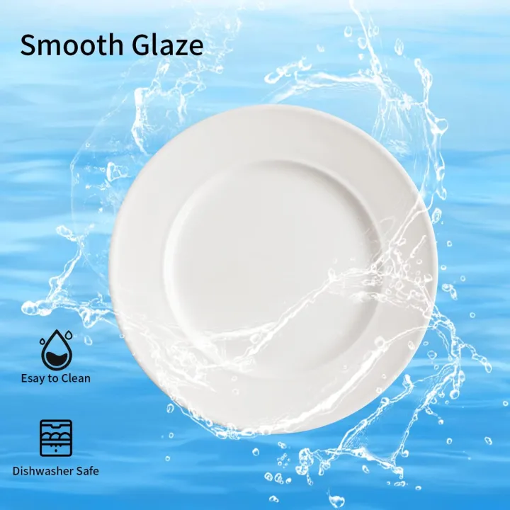 7%20inch%206Pc's%20%20Round%20White%20Coupe%20Rim%20Ceramic%20Porcelain%20Dinner%20Deep%20Soup%20Plates%207%20inch%206%20pieces%20set%20-%20Image%206
