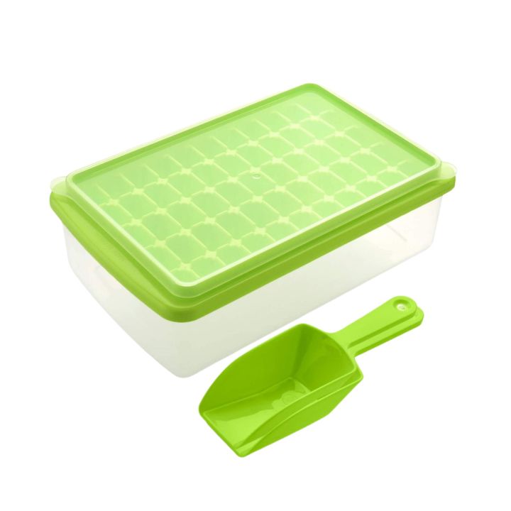 Ice-Cube Tray with Lid and Bin, for Freezer, Comes with Ice Container