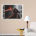 Ineverlefte 3D Star Wars Wall Stickers For Kids Rooms Death Star Art Decals 2025 New Children computer Wallpaper poster Boy's Room Decor Movie Poster. 