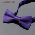 HUISHI 34 Colors Solid Fashion Bowties Groom Kids Formal Colourful Children Cravat Green Marriage Butterfly Wedding Bow ties. 