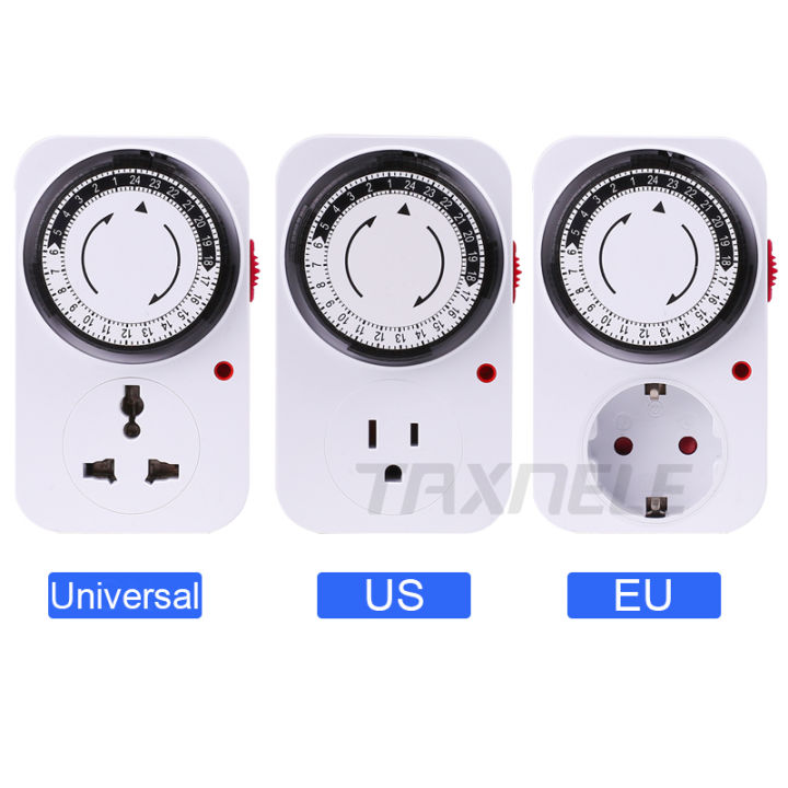 24 Hour Programmable Mechanical Timer Switch Socket Timer 220v 16a ...