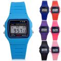 bellylady Students Electronic LED Digital Plastic Sports Wrist Watch Waterproof Watch - Pink. 