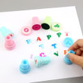 26 Pcs Alphabets Letters Round Stamp Seal Children Gifts Toys Self Inking Scrapbooking Plate Ink Pads Stamper. 