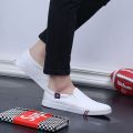 Summer Fashion Shoes Canvas Shoes Men's Flat Casual Shoes Slip-on Lazy Shoes Breathable Old Beijing Denim Shoes. 