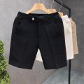 Light Business White Suit Shorts Men's New Fashion Summer Slim Straight Shorts Men's Thin Short Suit Pants. 