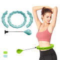 Weighted Adjustable Smart Hula Circle Sport Hoops Weight Loss Exercise Detachable Knots. 