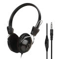 3.5mm Wired HD Sound Headphones Over Ear Headset Bass HiFi Music Stereo Microphone Earphones Adjustable Headset For PC MP3 Phone. 