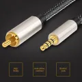 Digital Coaxial Audio Cable SPDIF 3.5mm to RCA for Xiaomi Mi 12 TV Soundbar Speaker. 