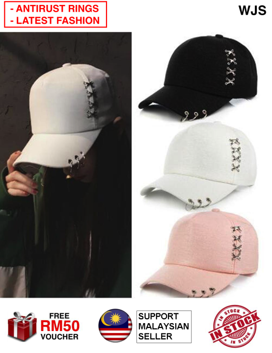 (ANTI-RUST RING) WJS Flexible Men Women Cap Fashion Cap Adjustable ...