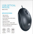 MIKUSO MOS 015U Black Optical USB Wired Mouse Computer Mice / Laptop Mini Mice MOS-015U. 