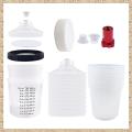 Paint Sprayer Mixing Cup Liner and Cap Set System for HVLP , Automotive Paint Spray 20 Oz (600 Ml) Set. 