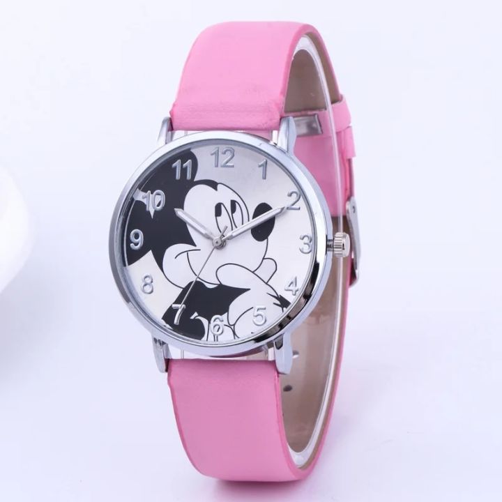 Disney%20Mickey%20Women%20Watches%20for%20Girls%20Black%20Leather%20Strap%20ultrathin%20Ladies%20Watch%20Quartz%20Clock%20Wrist%20Relogio%20Feminino%20-%20Image%207