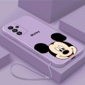 Samsung Galaxy A06 A16 Luxury Cute Mickey Mouse Casing Matte Liquid Silicon Back TPU Soft Case Cover. 